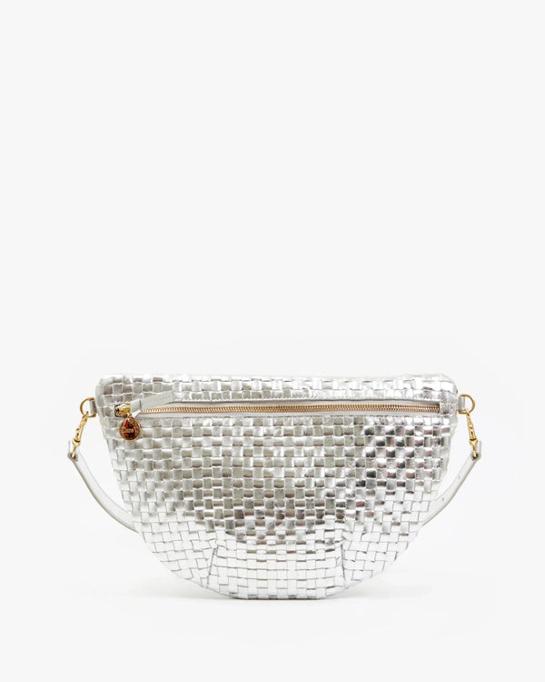 Clare V Grande Fanny, Specchio Woven Checker
