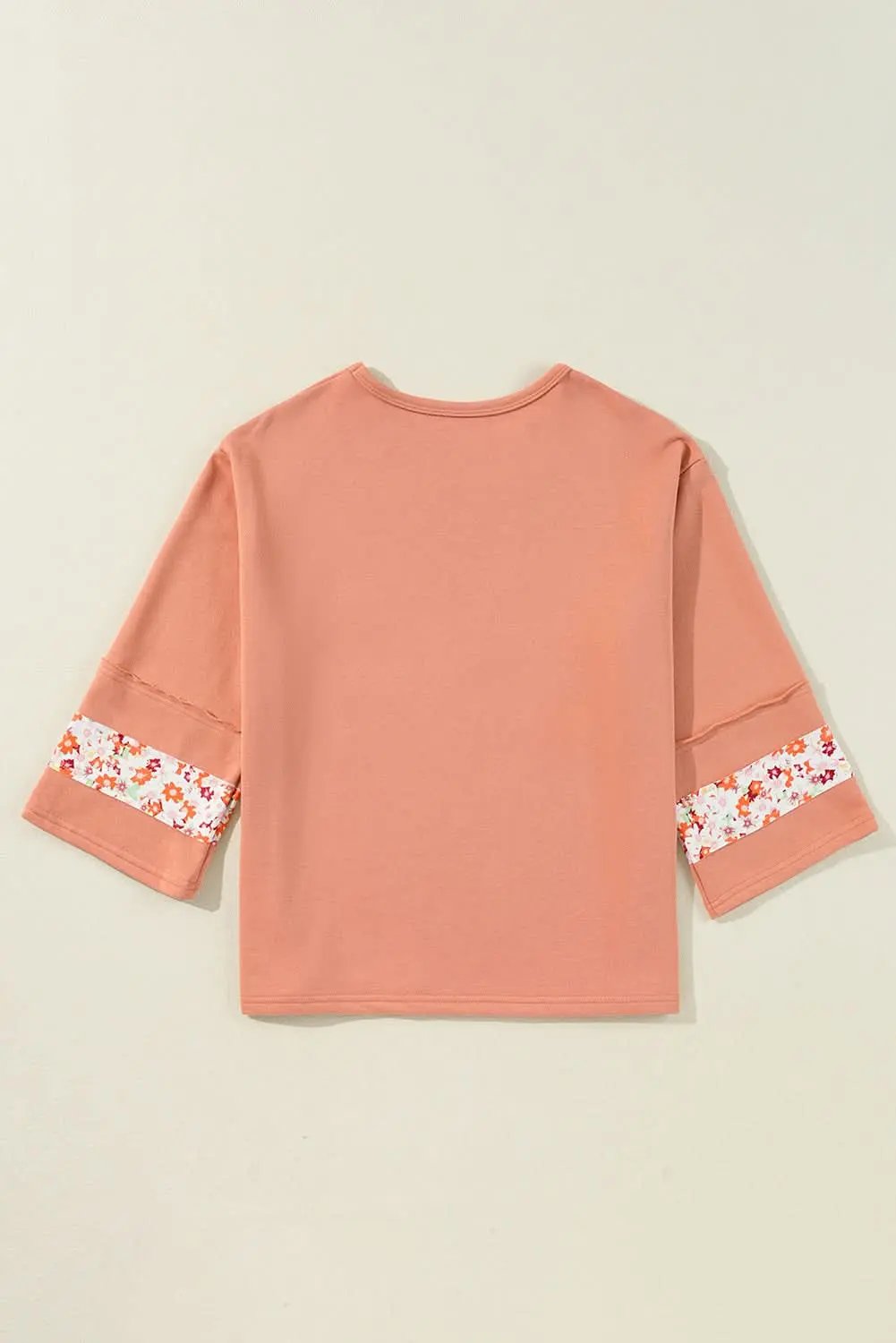 Love Salve Pink Graphic Top Women's Daily Wear Tee Wide Sleeve, Exposed Seam