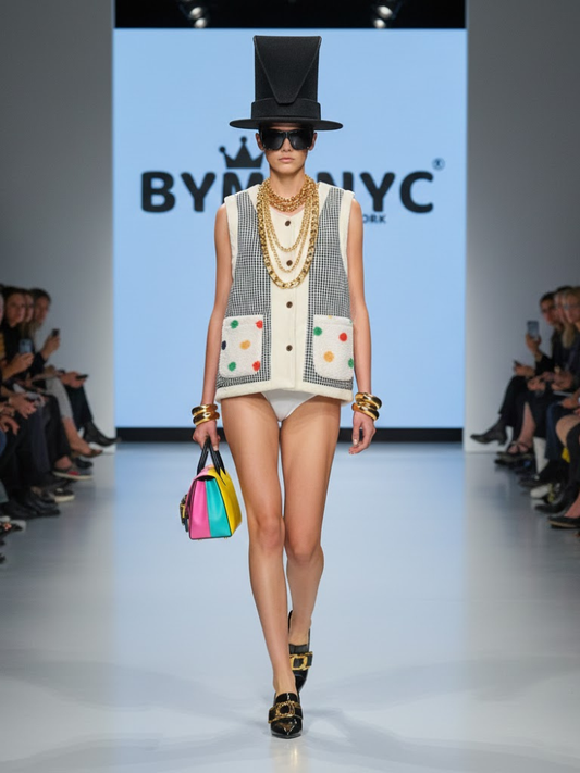 Graphic Reversible Eco-Vest • MADISON New Collection BYMANYC ® New York