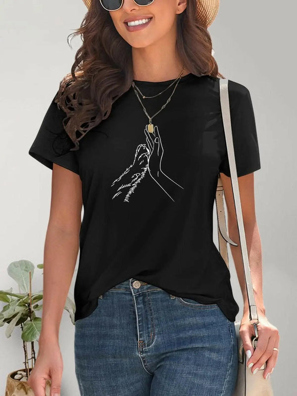 Trendsi just arrived - Graphic tee with round neck design