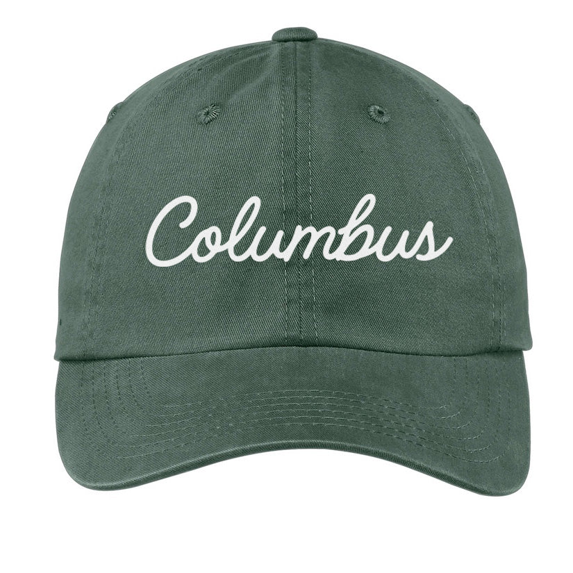Columbus Cursive Baseball Cap