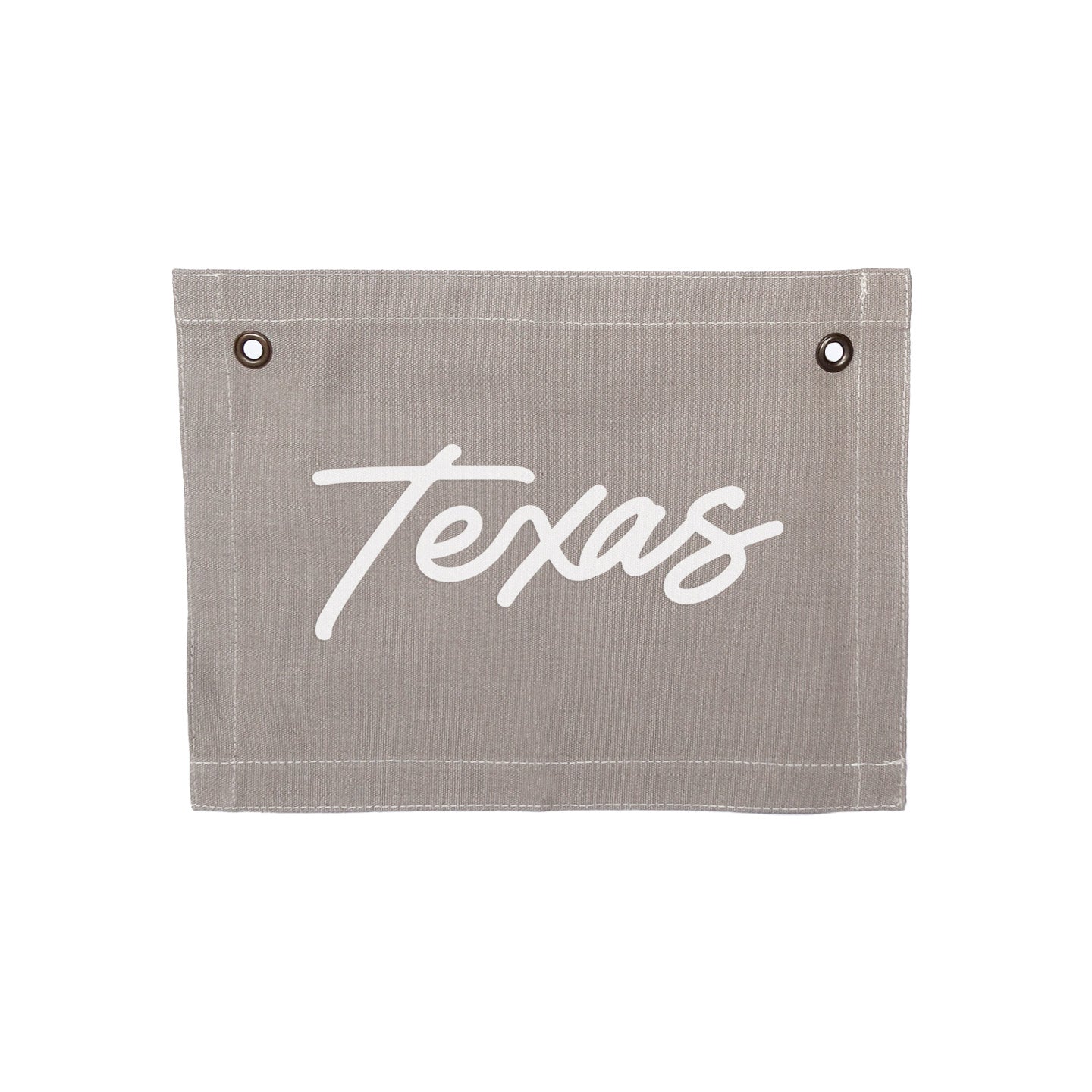 Texas Cursive Small Canvas Flag