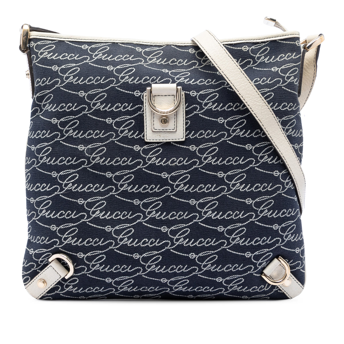 Crossbody Bag Abbey D-Ring Denim Blue (Pre-Owned)