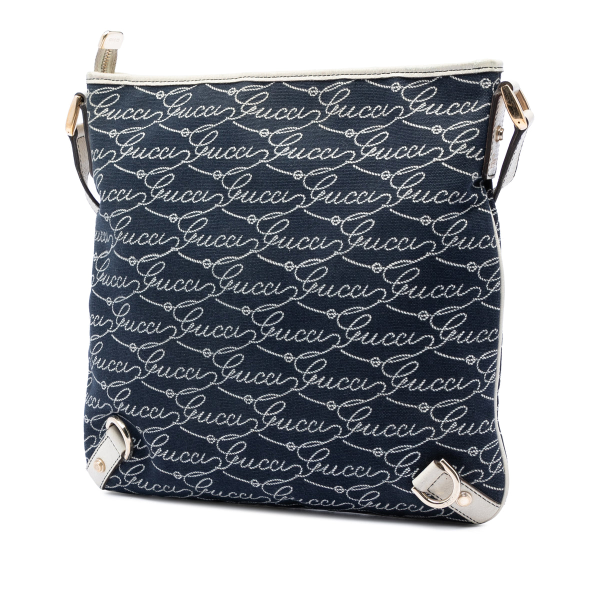 Crossbody Bag Abbey D-Ring Denim Blue (Pre-Owned)