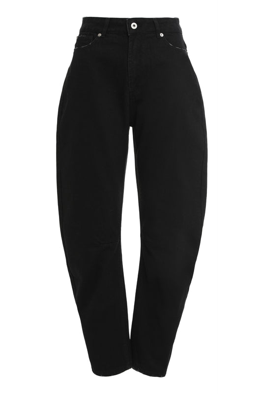 Curved Jeans in Black