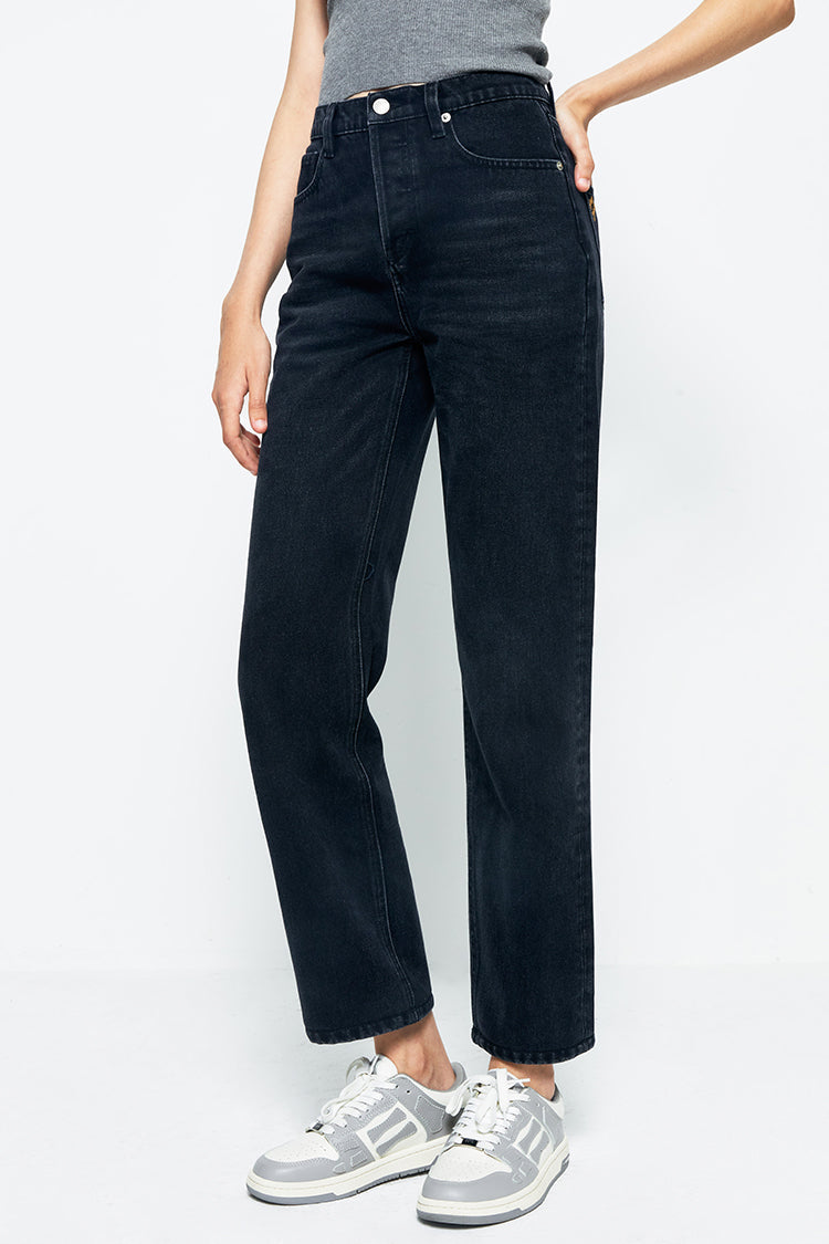 Manhattan High Rise Straight Ankle Jeans HJ160