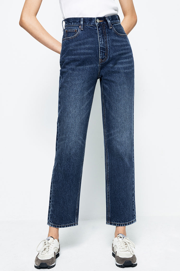 Chelsea High Rise Straight Crop Jeans HJ005