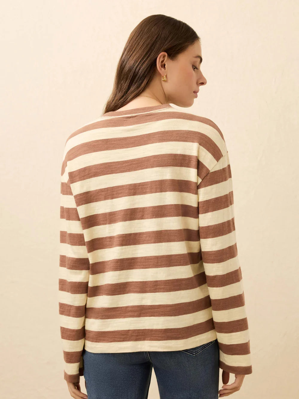 Faherty Sunwashed Slub Long Sleeve Retro Tee