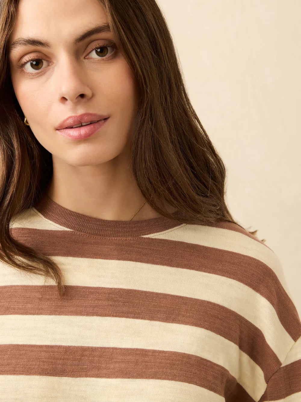 Faherty Sunwashed Slub Long Sleeve Retro Tee