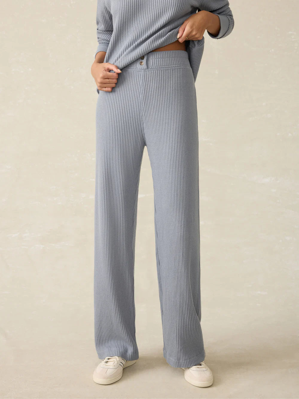 Faherty Legend Waffle Wide Leg Pant