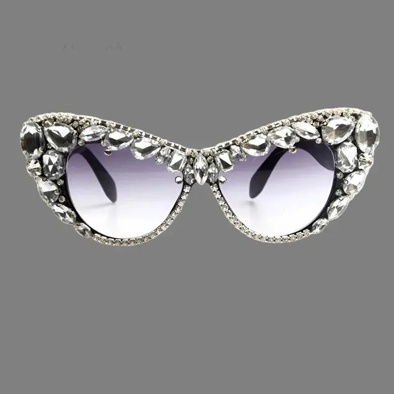 Sunglasses - Bejeweled - Cat Eye Fashion Statement