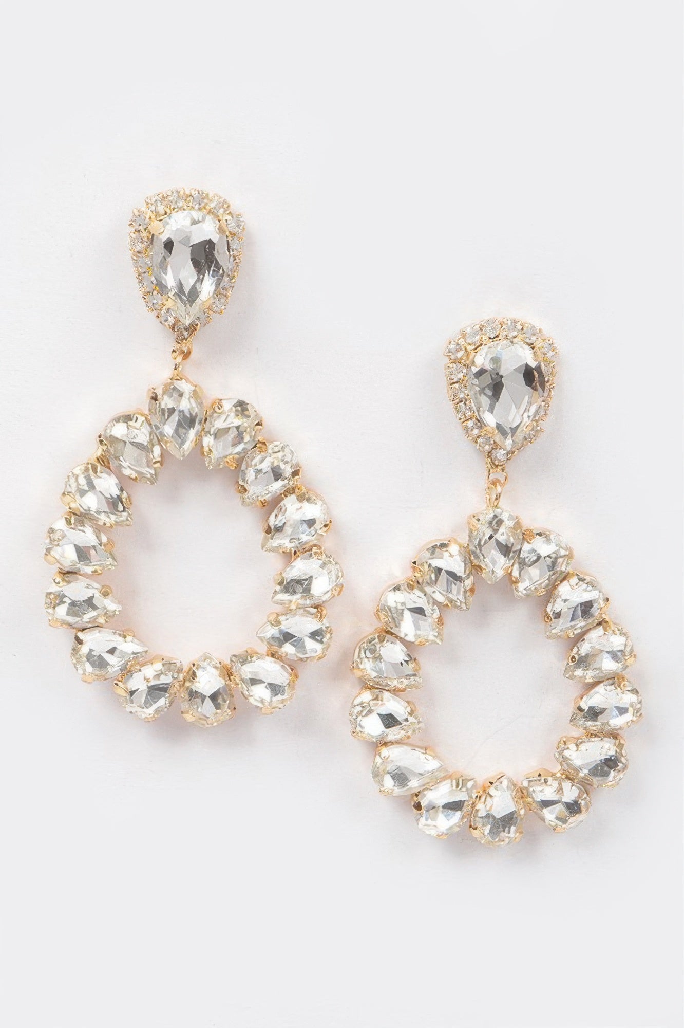 HUDSON Teardrop Stone Earring - New Collection Los Angeles - BYMANYC ® New York