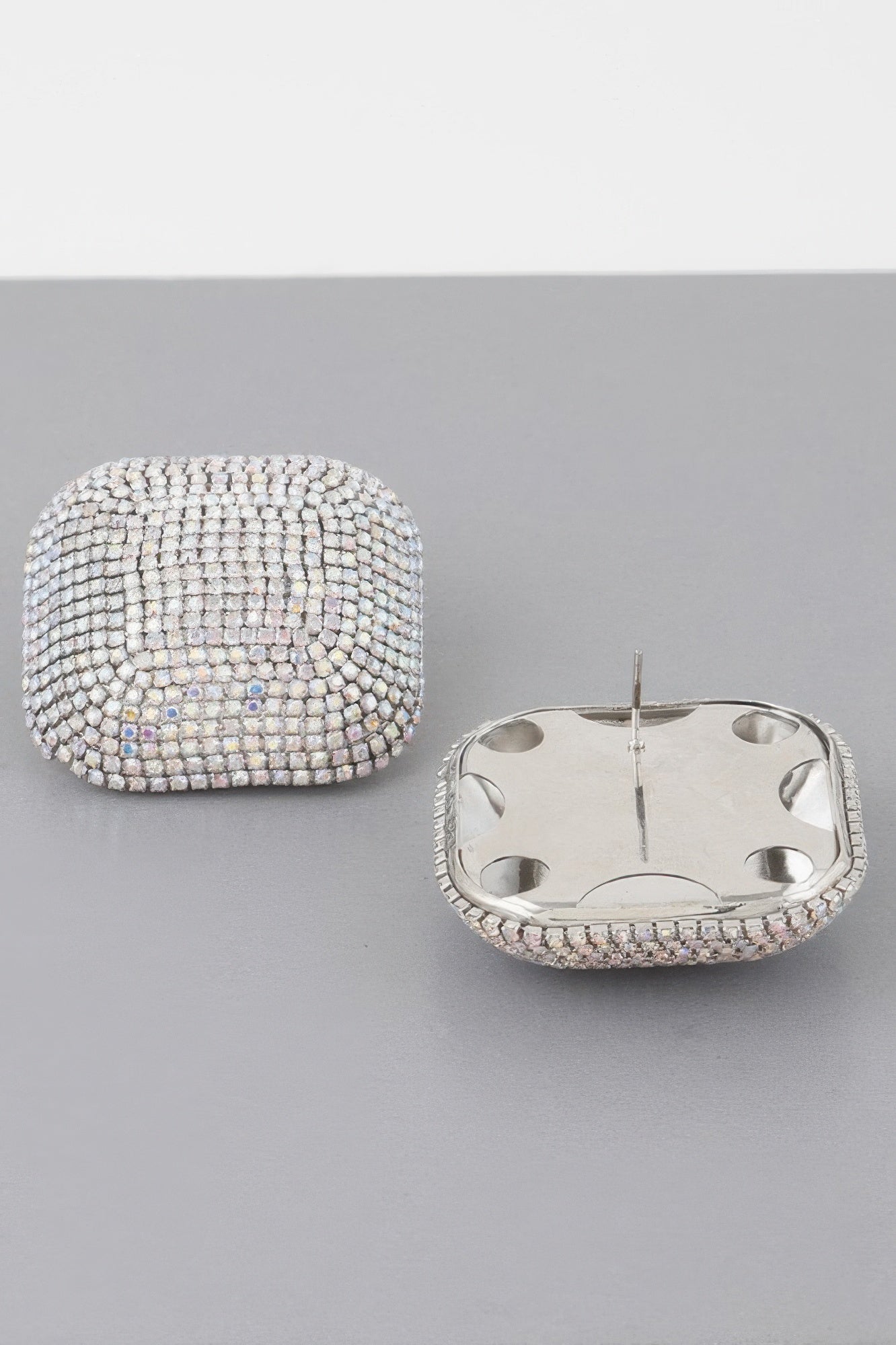 HUDSON YARDS All-over Rhinestone Glitter Earrings: BYMANYC ® New York