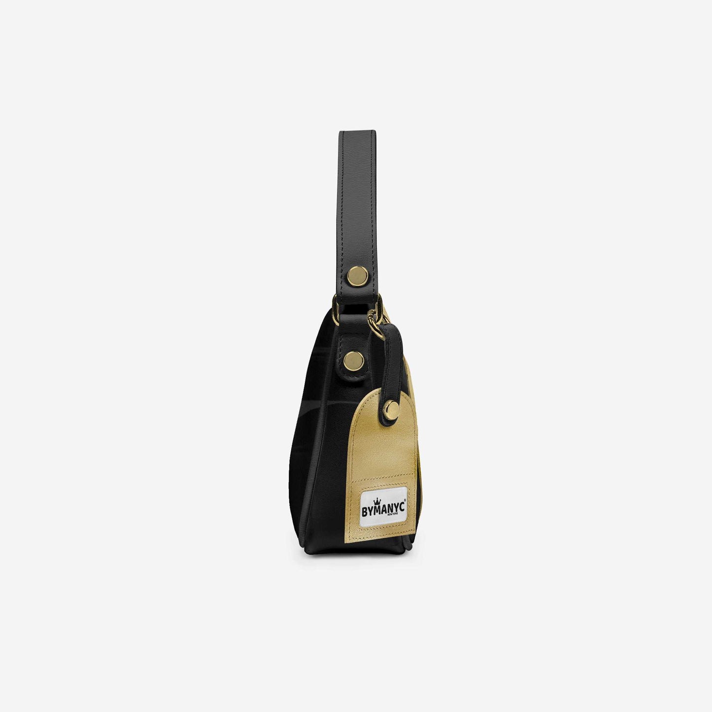 Handbag BYMANYC ® New York – Luxe Pendant Vertical Band in Platinum & Noir