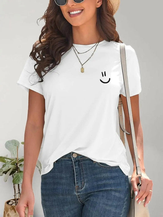 Trendsi just arrived - Happy Face Crew Neck Tee