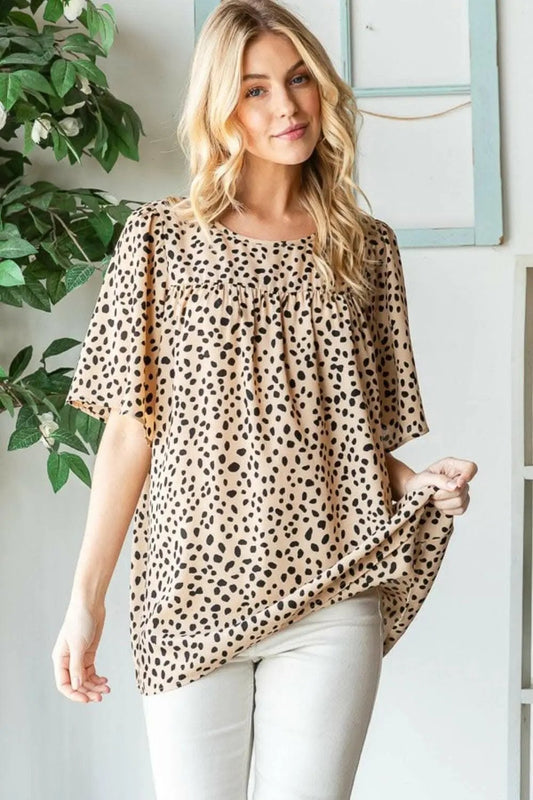 Trendsi just arrived - Heimish Full Size Animal Print Flutter Sleeve B