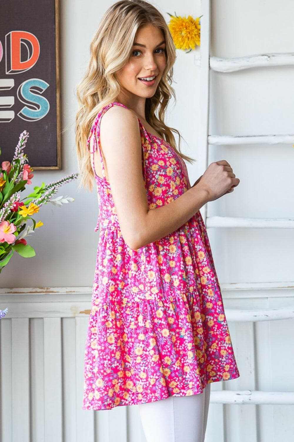 Trendsi just arrived - Heimish floral tie shoulder cami