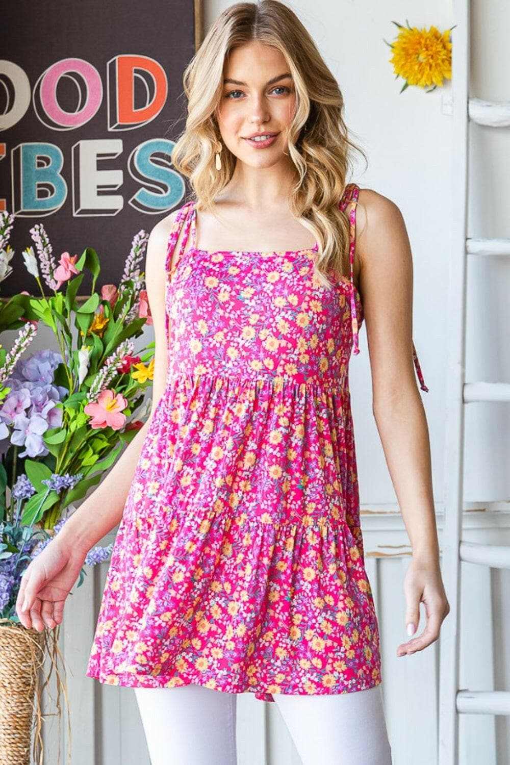 Trendsi just arrived - Heimish floral tie shoulder cami