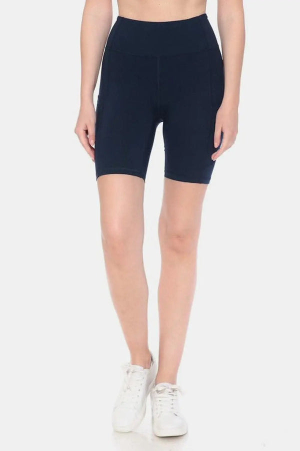 Trendsi High Waist Active Shorts Women's Workout Running Shorts - Tummy Control