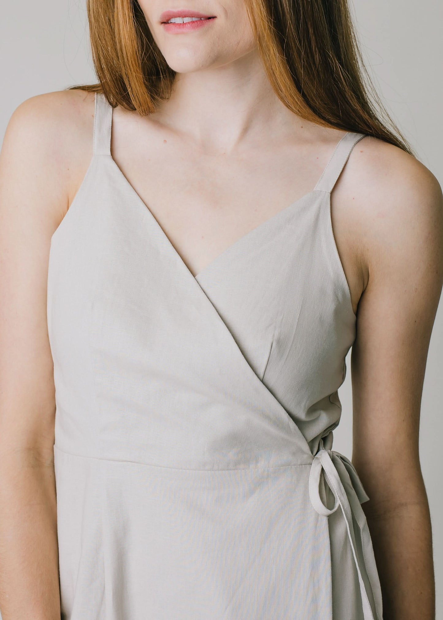 Ruffle Hem Wrap Dress