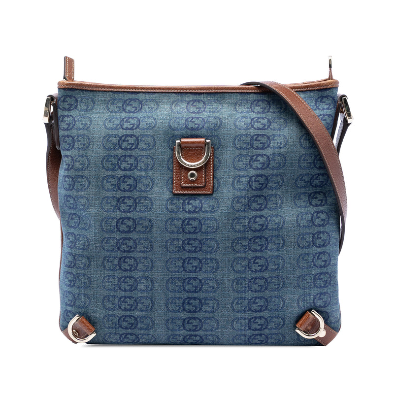 Gucci Crossbody Bag Abbey Denim Blue (Pre-Owned)