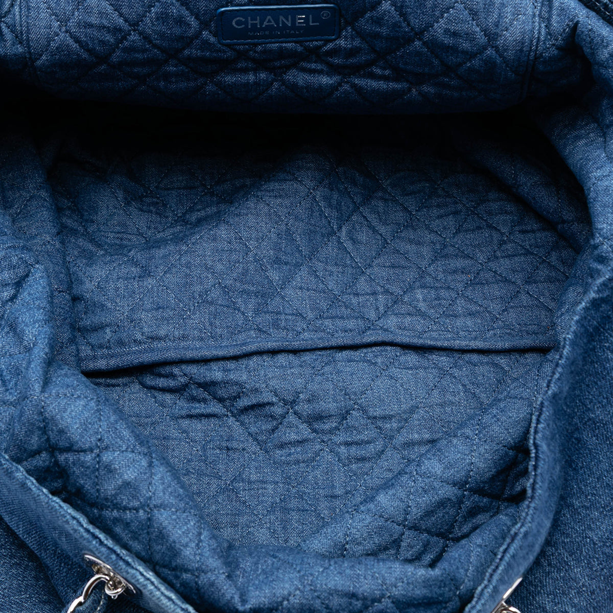 Printed Denim Tote Bag (Pre-Owned)