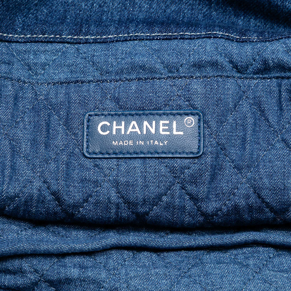 Printed Denim Tote Bag (Pre-Owned)