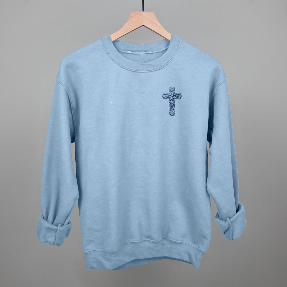 Seashell Cross (Left Chest)