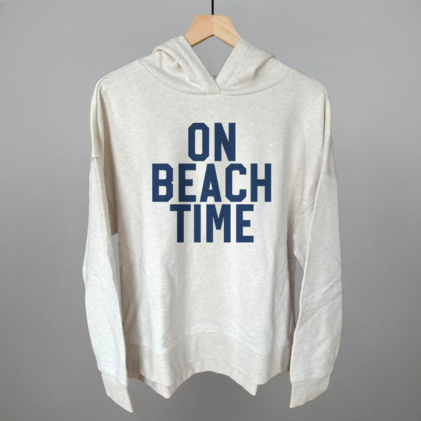 On Beach Time Block Letters