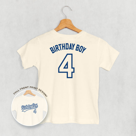 Birthday Boy Varsity #4 (Kids Back Print)