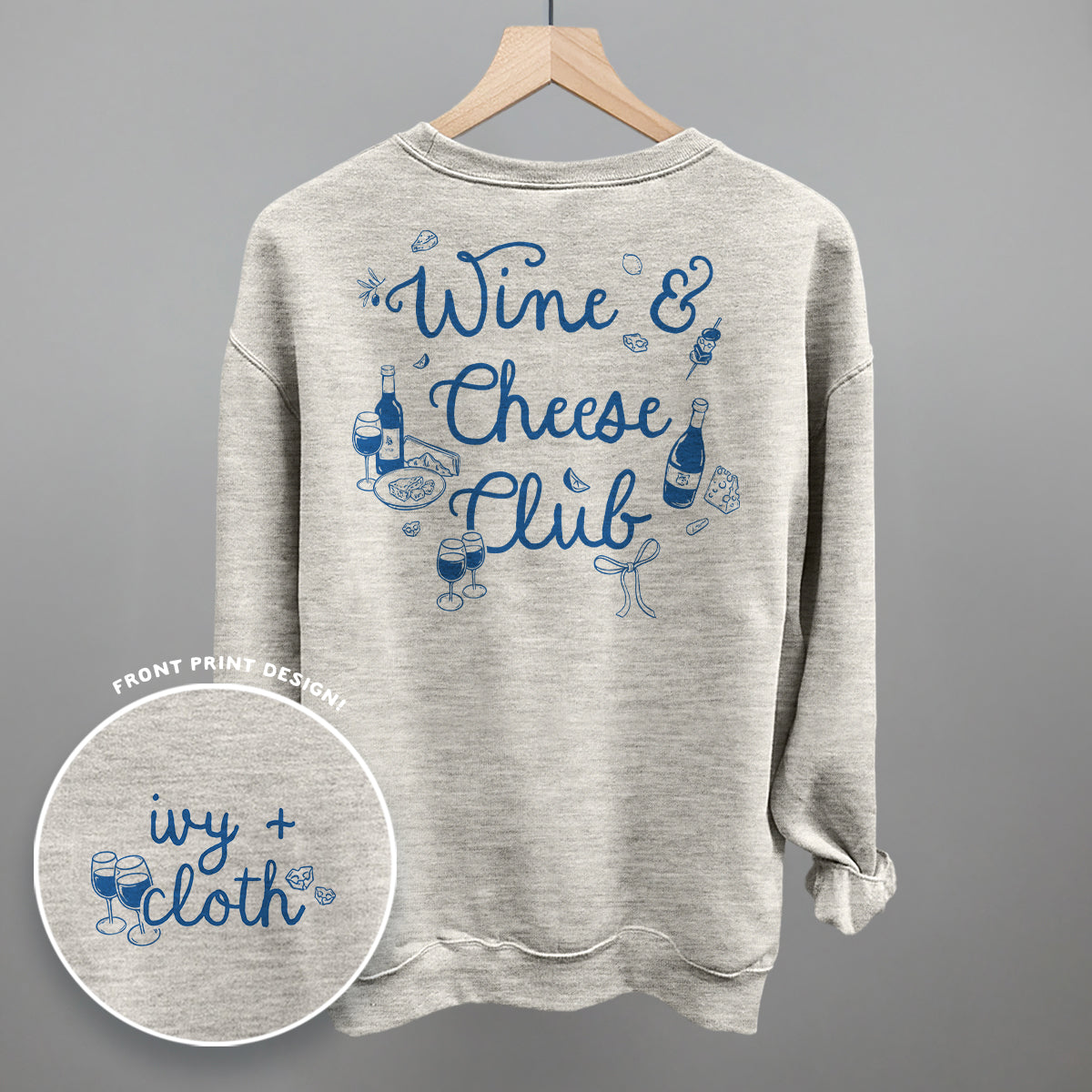 Wine & Cheese Club (Back Print)