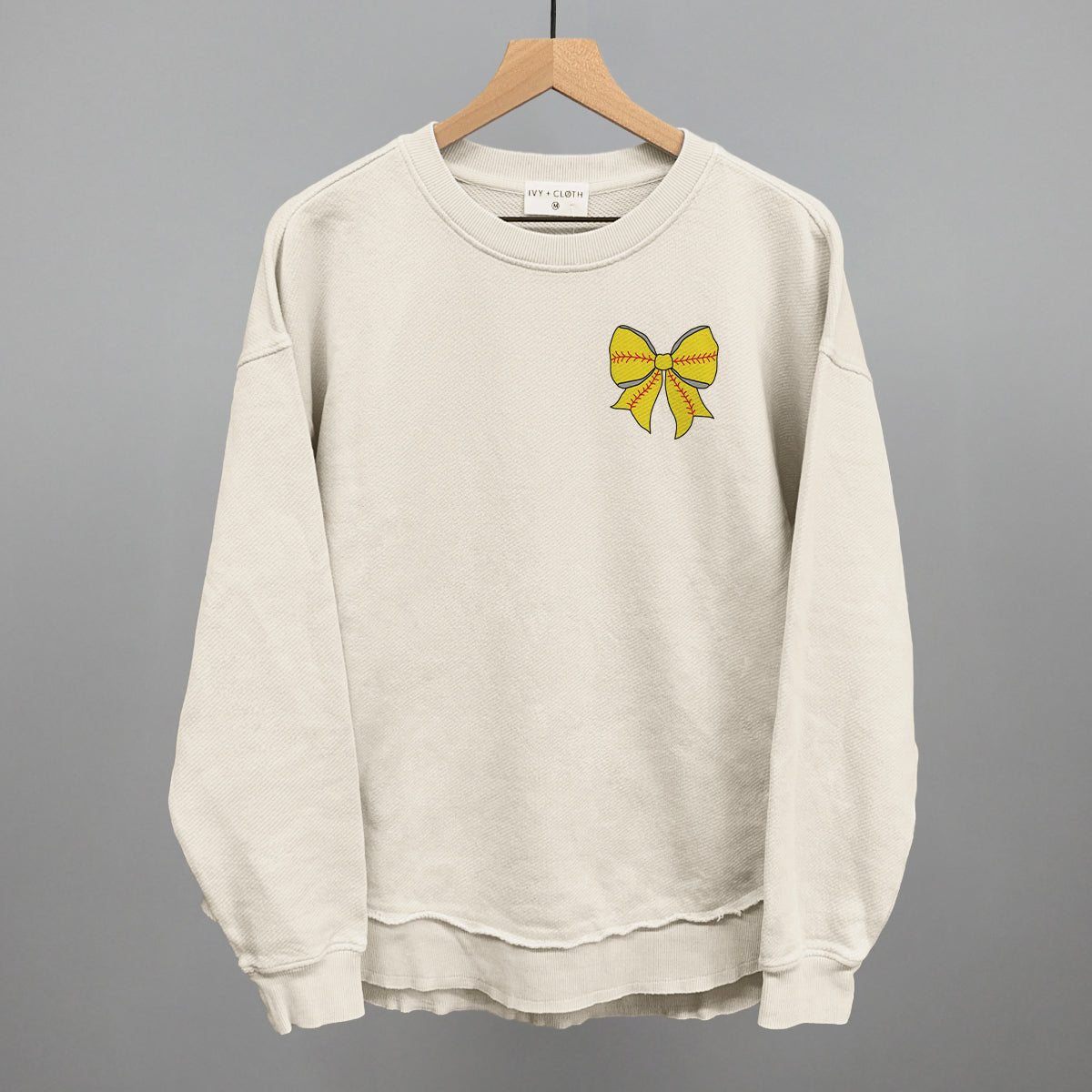 Softball Bow (Left Chest Print)