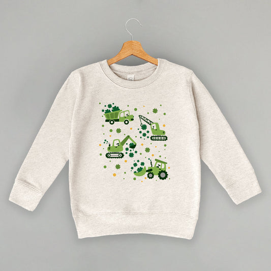 St. Patrick's Construction Vehicles + Clovers (Kids)