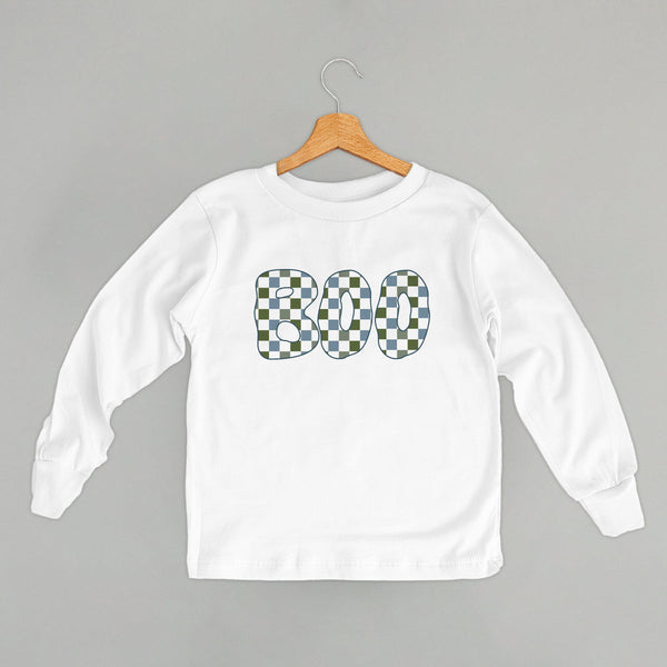 Boo Checkered (Blue & Green) (Kids)
