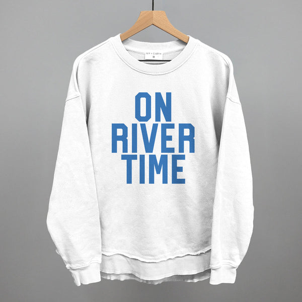 On River Time Block Letters