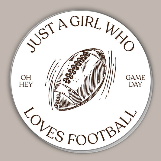 Just A Girl Who Loves Football (Decal)