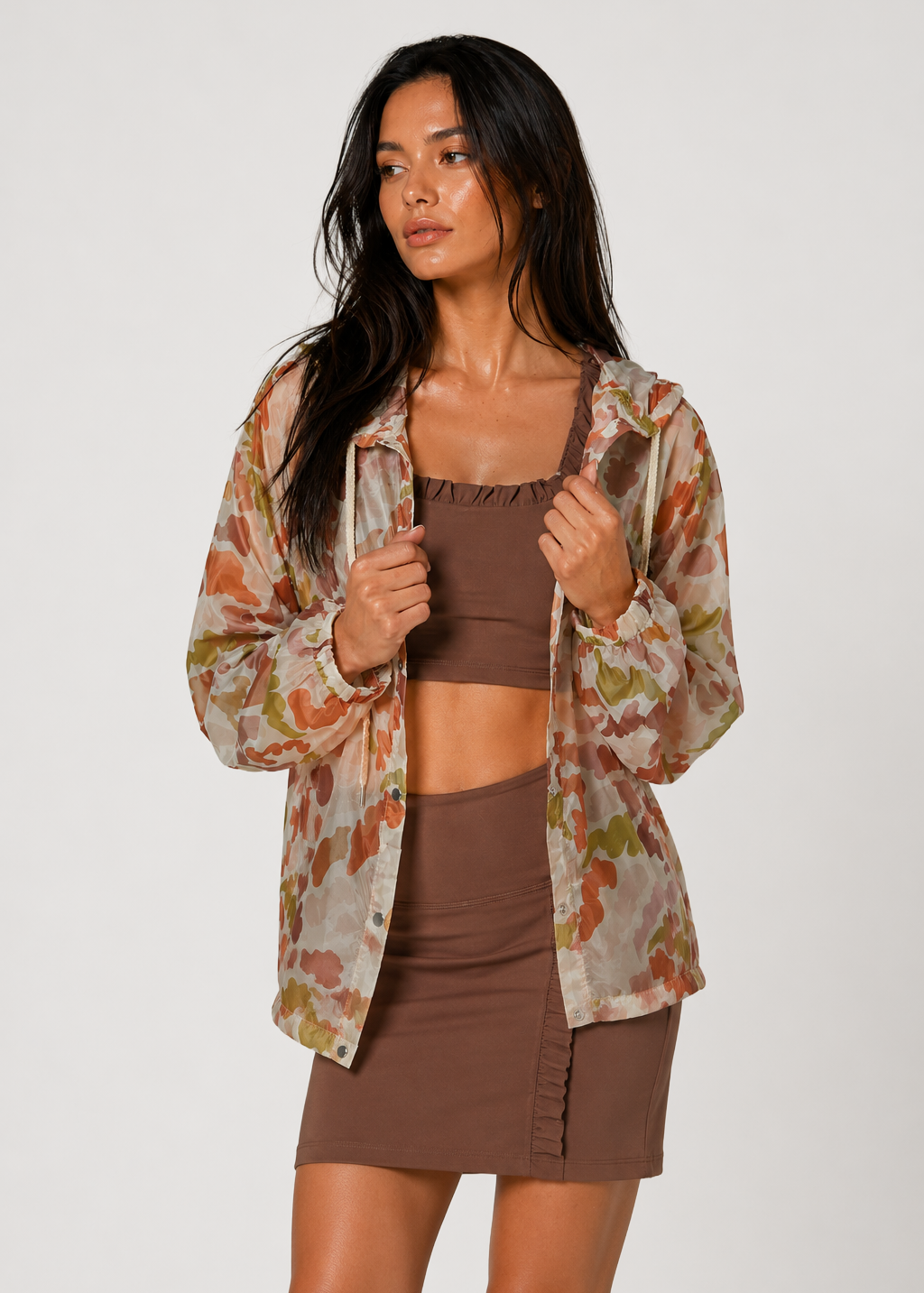 Natural Camo Windbreaker Made in USA