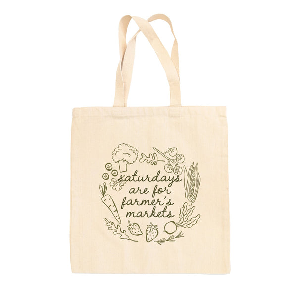 Saturdays Are For Farmer's Markets Tote Bag