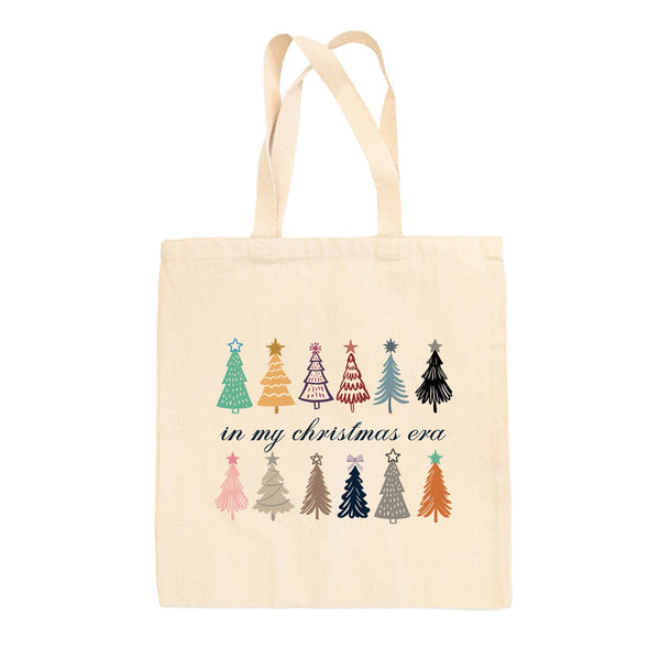 In My Christmas Era Christmas Tree Doodles Tote Bag