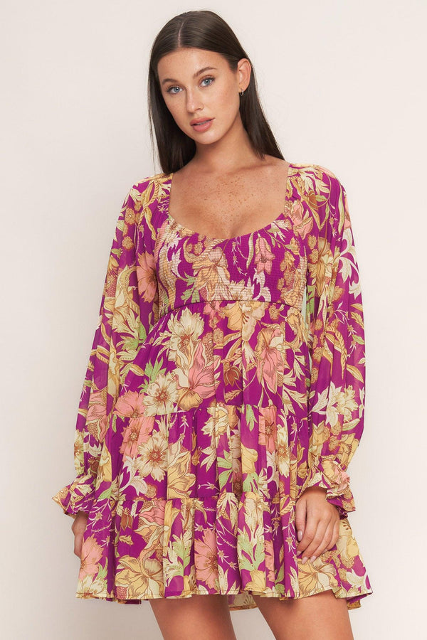 KEEPER OF MY HEART WOVEN MINI DRESS