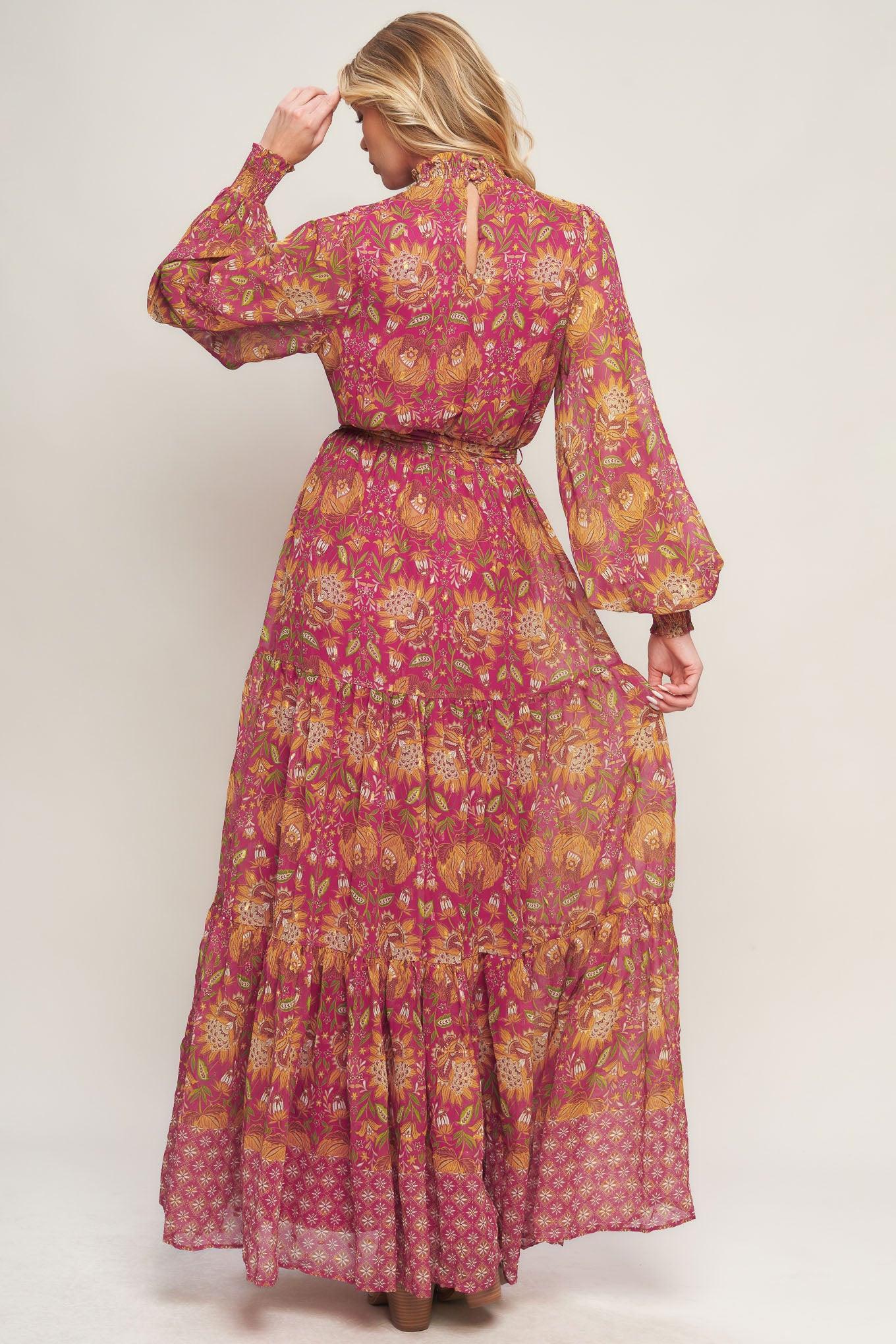 YOU ENCHANT ME WOVEN MAXI DRESS