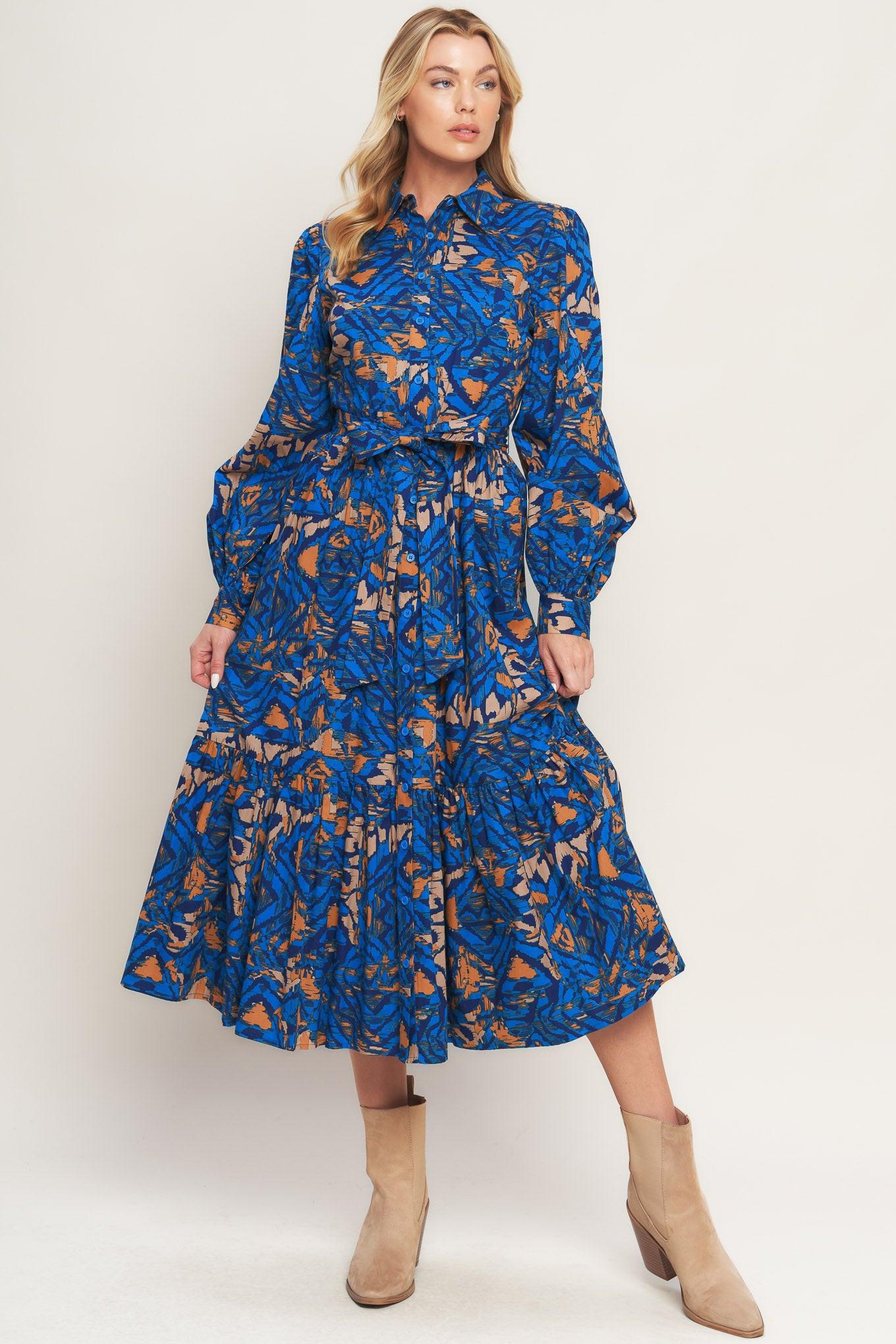 NORTH HILLS WOVEN SHIRT DRESS
