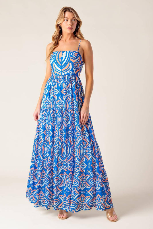 LAKESIDE PICNIC WOVEN MAXI DRESS