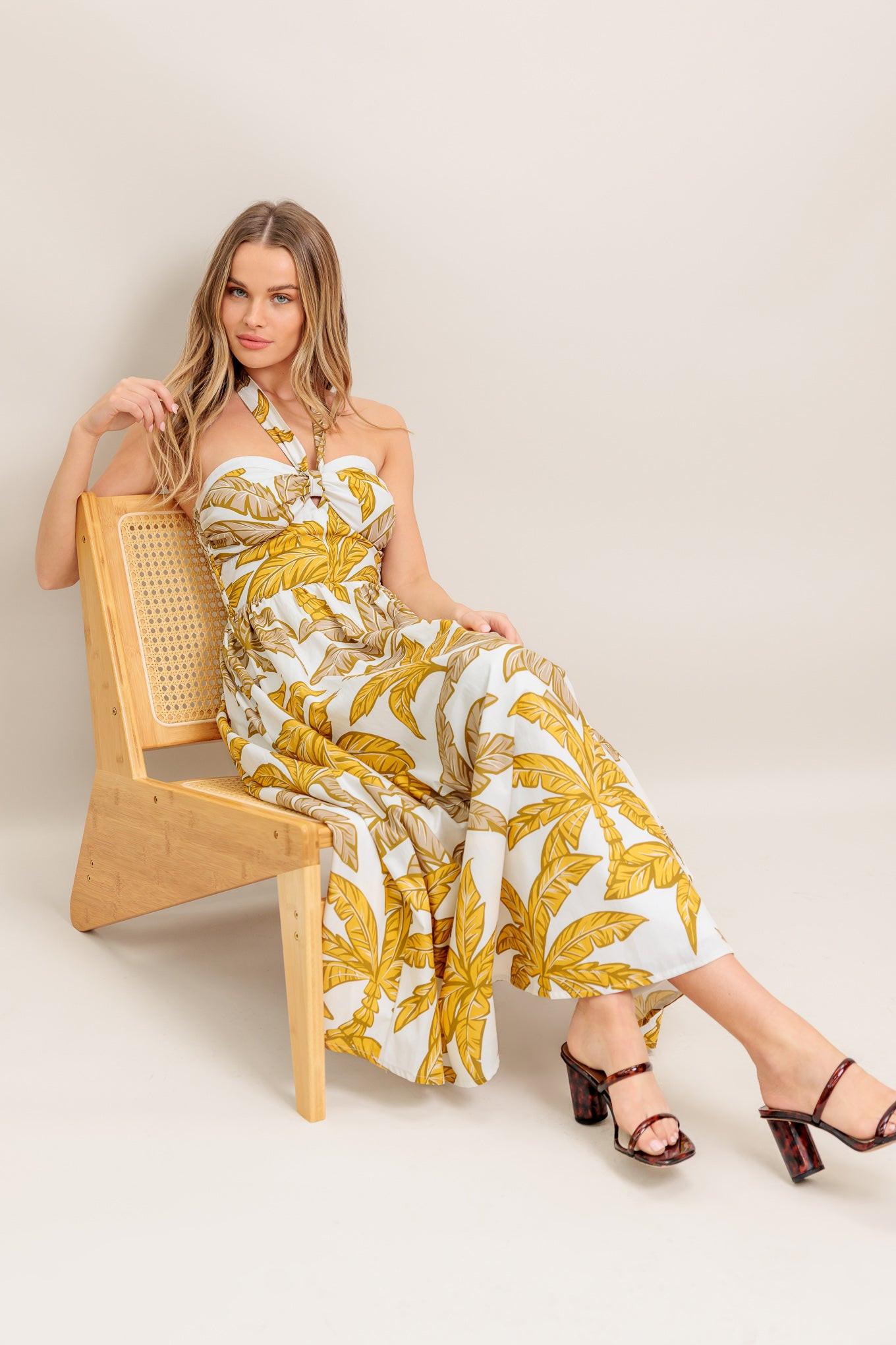 PETITE LOVE WOVEN MIDI DRESS