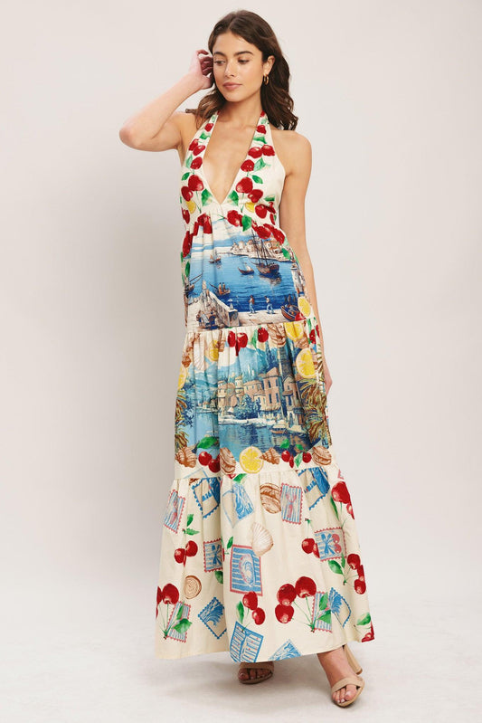 [PREORDER] ITALIAN RIVIERA DREAM WOVEN MAXI DRESS