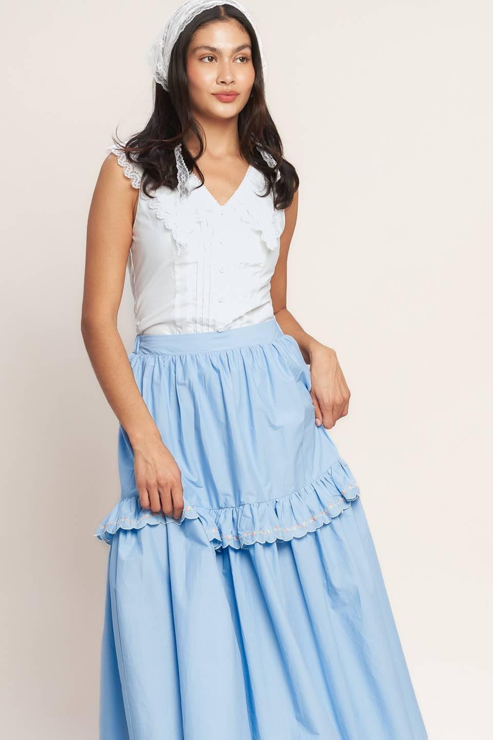YOU’RE GOING TO LOVE WOVEN MIDI SKIRT