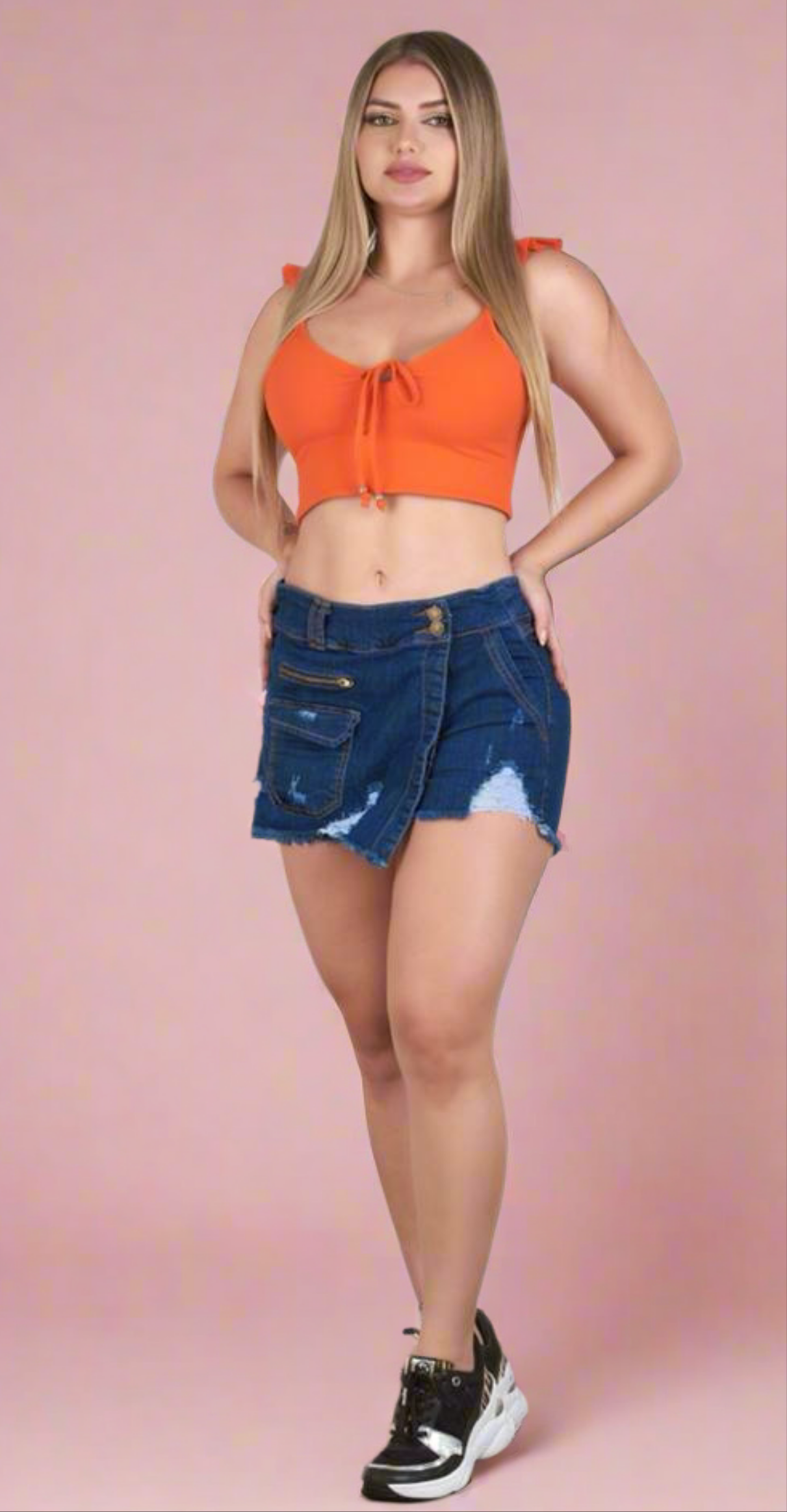 6893 100% Authentic Colombian Push Up Skort