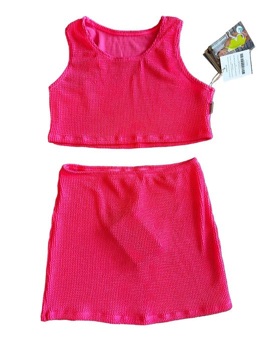 Limeapple - Crinkle Skirt and Top Set