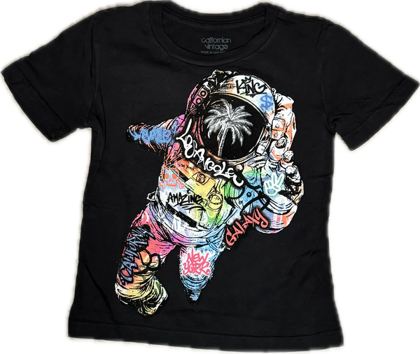 Californian Vintage - Astro T-Shirt, Charcoal