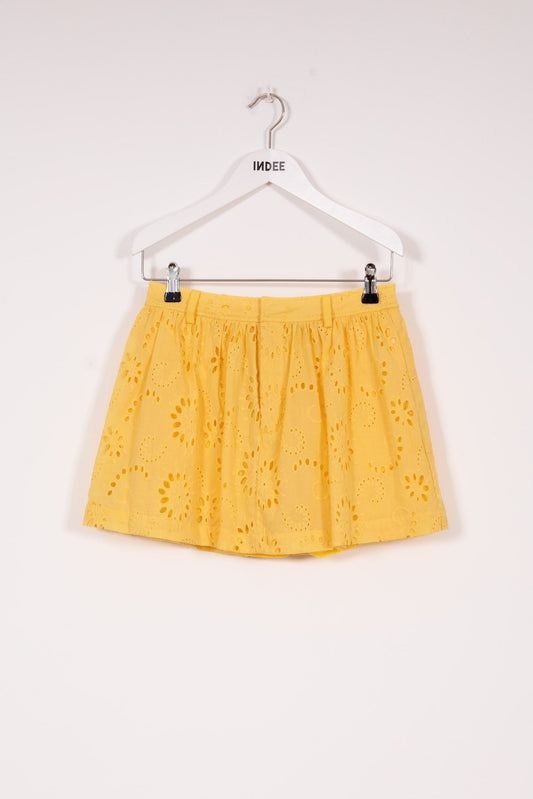 Indee - Vendee English Embroidered Skirt/Short, Mimosa
